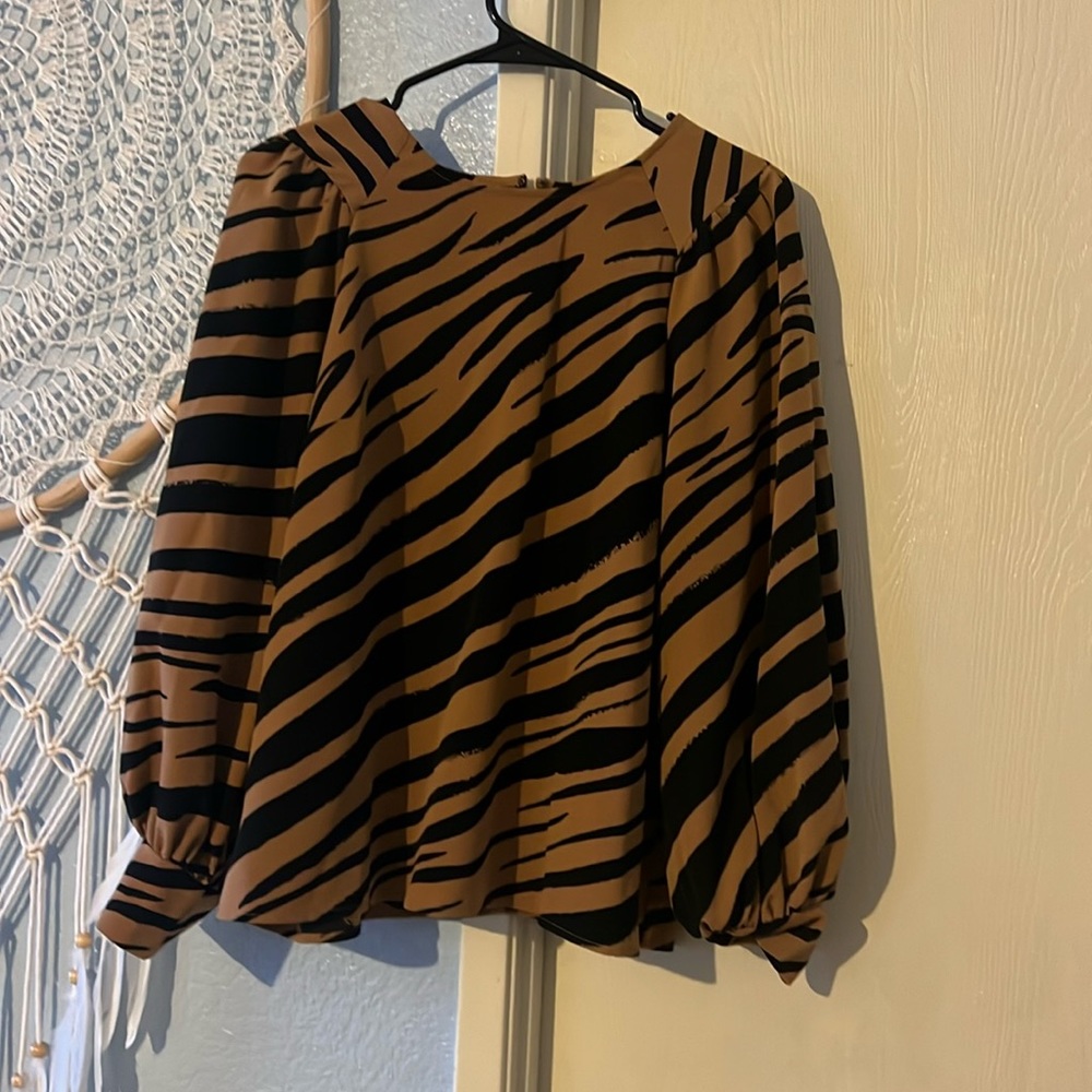 Zebra Print Blouse